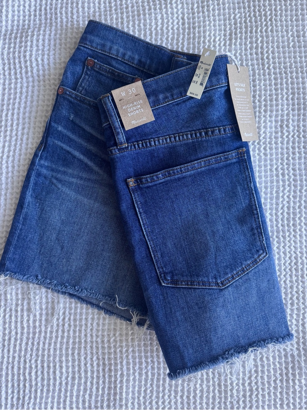 NWT Madewell High Rise Denim Shorts